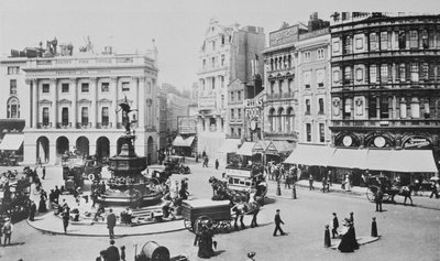 Ansicht des Piccadilly Circus, ca. 1900 von English Photographer